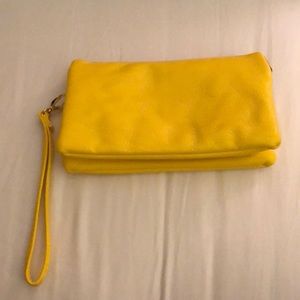 Yellow crossbody purse